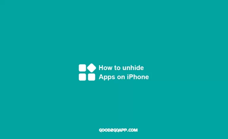 How to Unhide Apps on iPhone