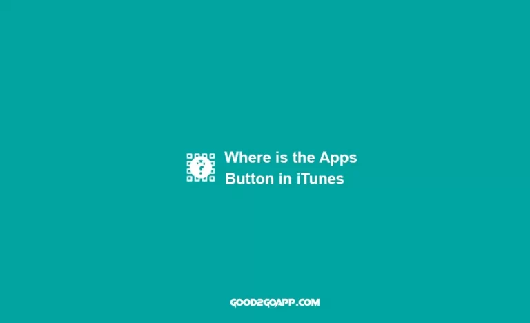 Where is the Apps Button in iTunes