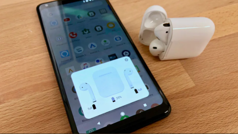 how to check airpod battery on android