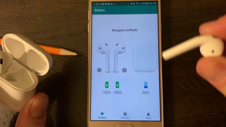 how to check airpods battery on android
