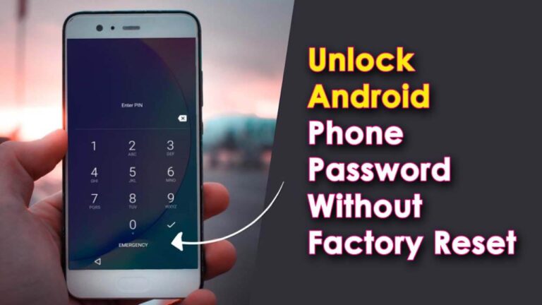 how to factory reset android without password