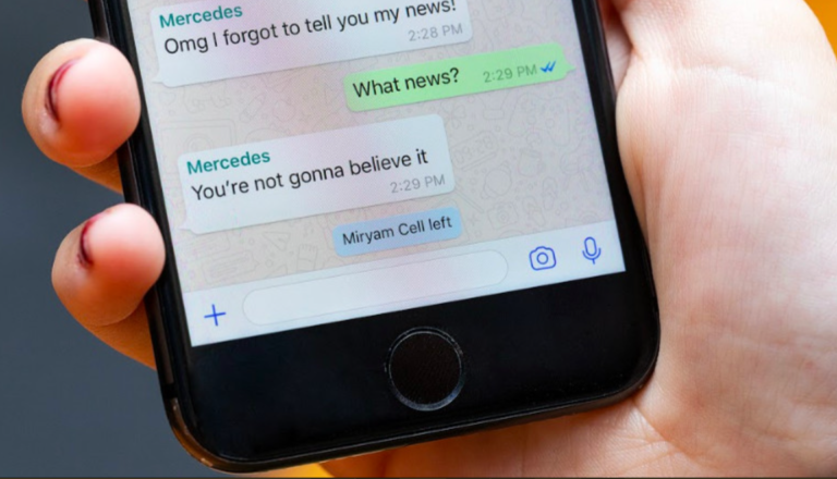 how to leave group text android