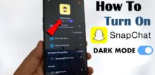 how to put dark mode on snapchat android