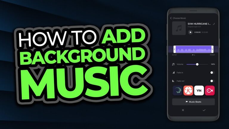 how to add music to a video on android