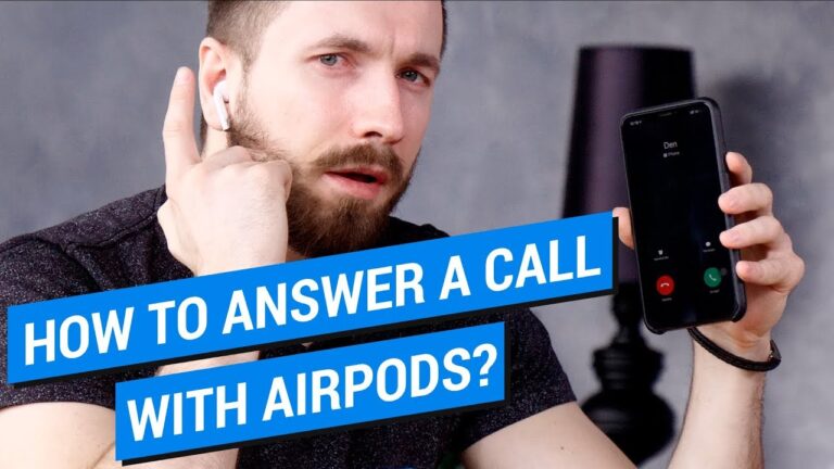 how to answer calls with airpods on android