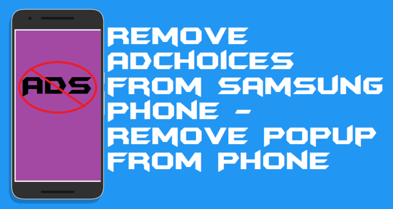 how to block adchoices on android