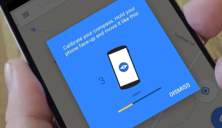 how to calibrate compass on android