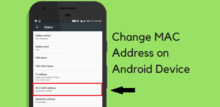 how to change mac address on android