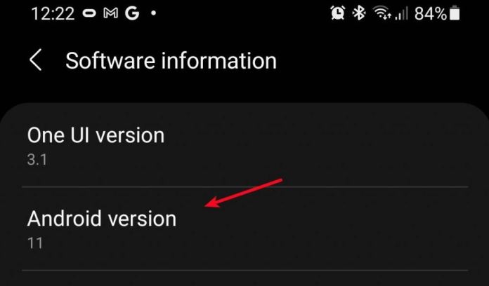 how to check android version samsung