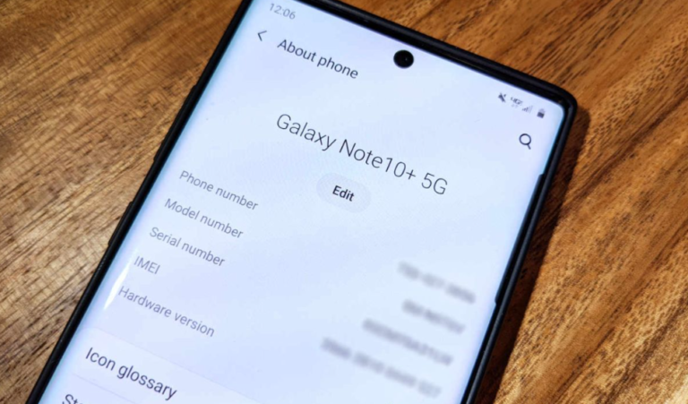 how to check phone model android
