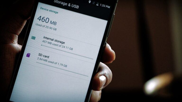 how to check storage on android