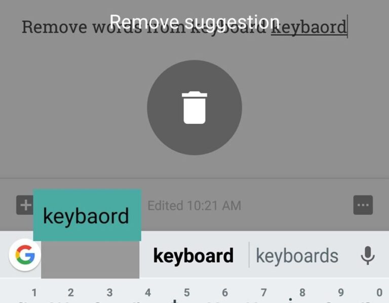 how to delete learned words on android