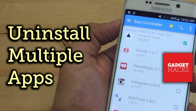 how to delete multiple apps on android