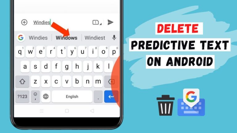 how to delete words from predictive text android