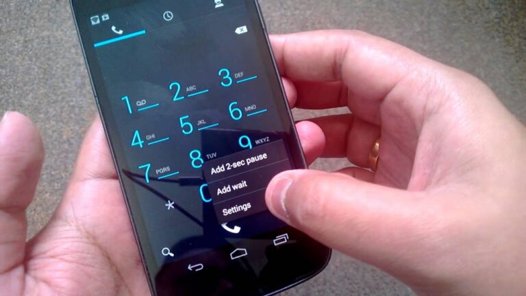how to dial letters on android