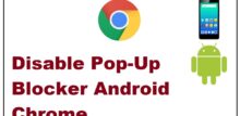 how to disable pop up blocker on android