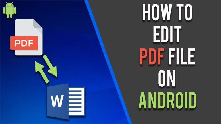 how to edit pdf on android