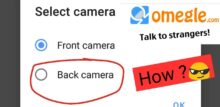 how to enable camera on omegle on android