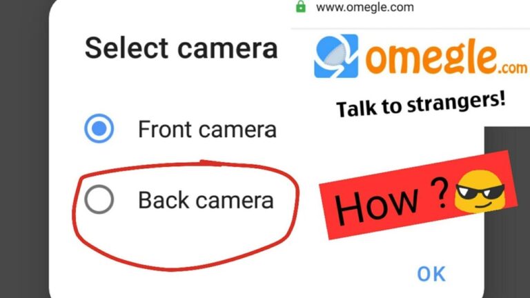 how to enable camera on omegle on android
