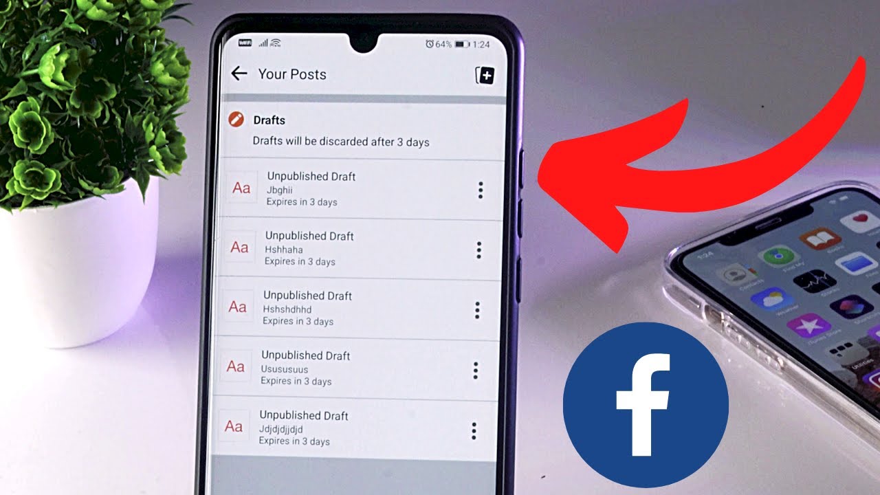 How To Find Drafts on Facebook App Android
