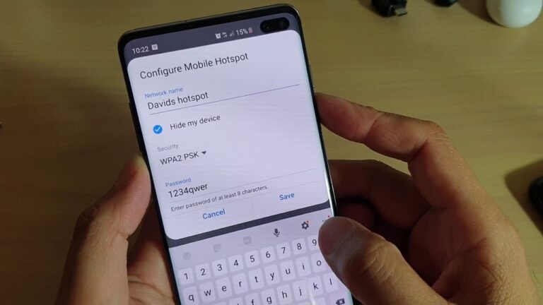 how to find hotspot password on android