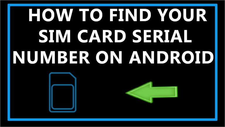 how to find sim card number on android