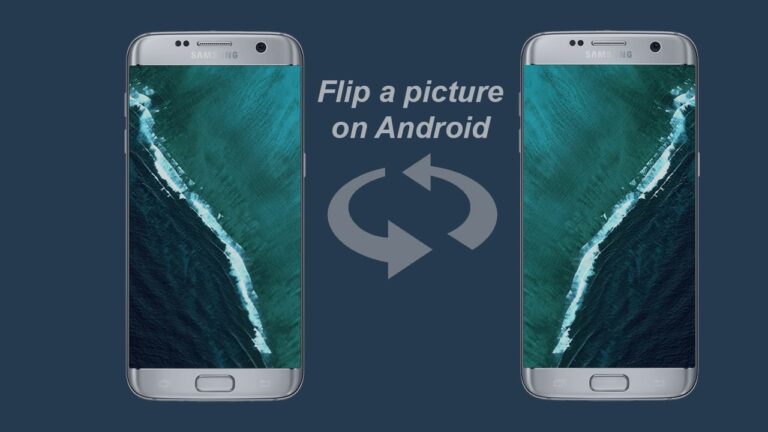 how to flip a picture on android