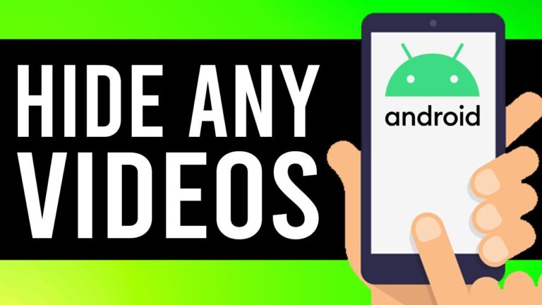 how to hide videos on android