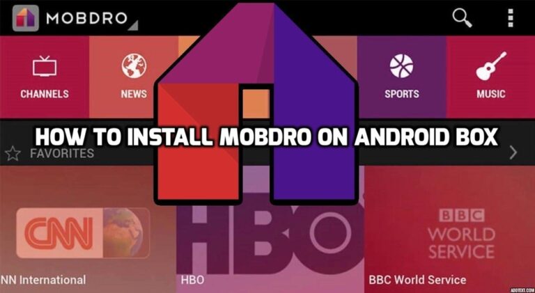 how to install mobdro on android box