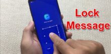 how to lock messages on android