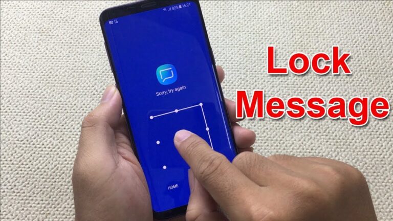 how to lock messages on android
