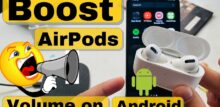how to make airpods louder on android