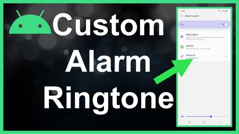 how to make your own alarm sound on android