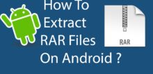 how to open rar files on android