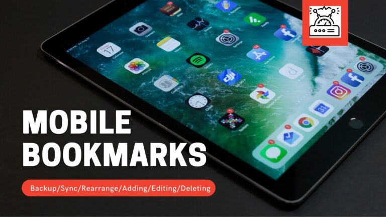 how to organize bookmarks on android tablet