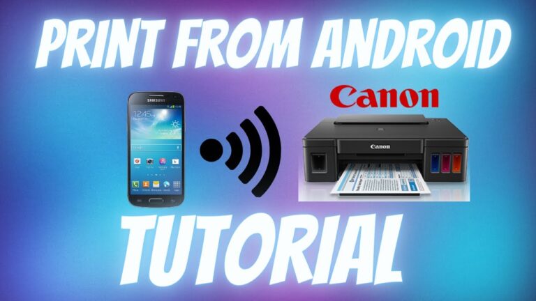 how to print from android phone to canon printer