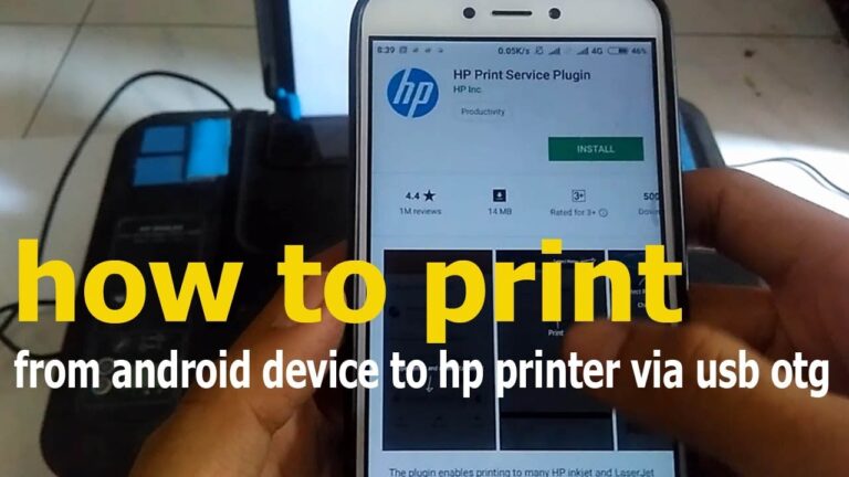 how to print from android phone via usb