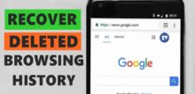 how to recover deleted history on android