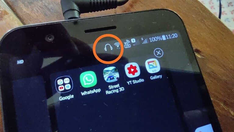how to remove headphone icon on android