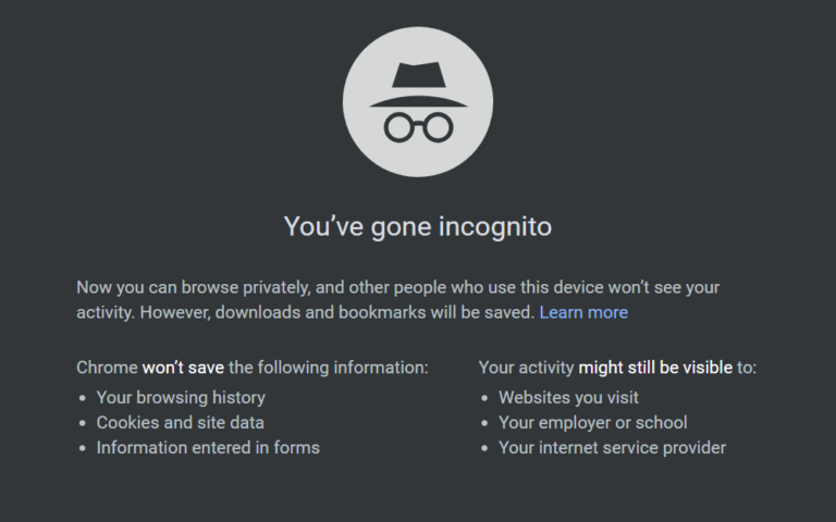 how to remove incognito mode on android