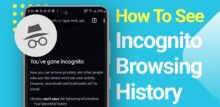 how to see incognito history on android