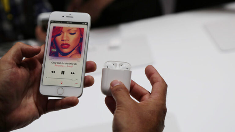 how to skip songs with airpods on android