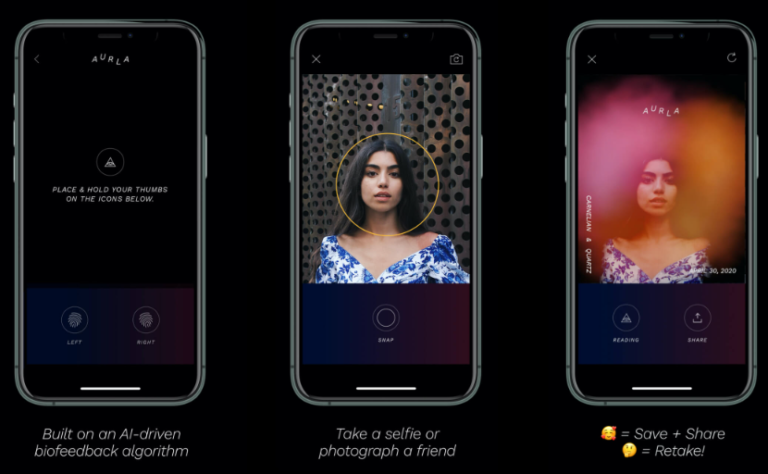how to take aura photos with android phone