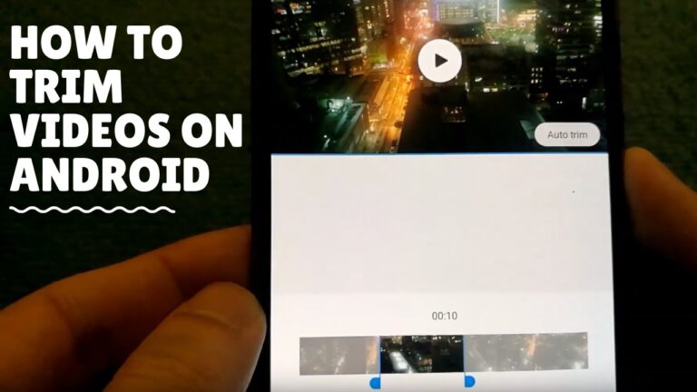 how to trim a video on android