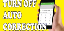 how to turn off autocorrect on android