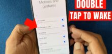 how to turn off double tap on android