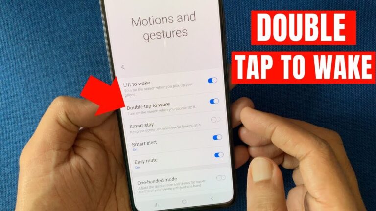 how to turn off double tap on android