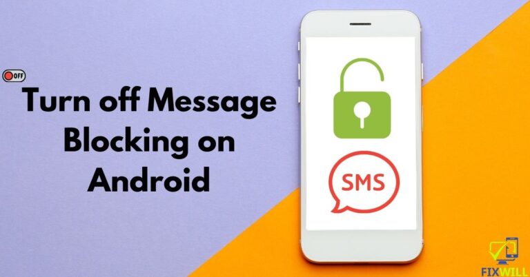 how to turn off message blocking on android