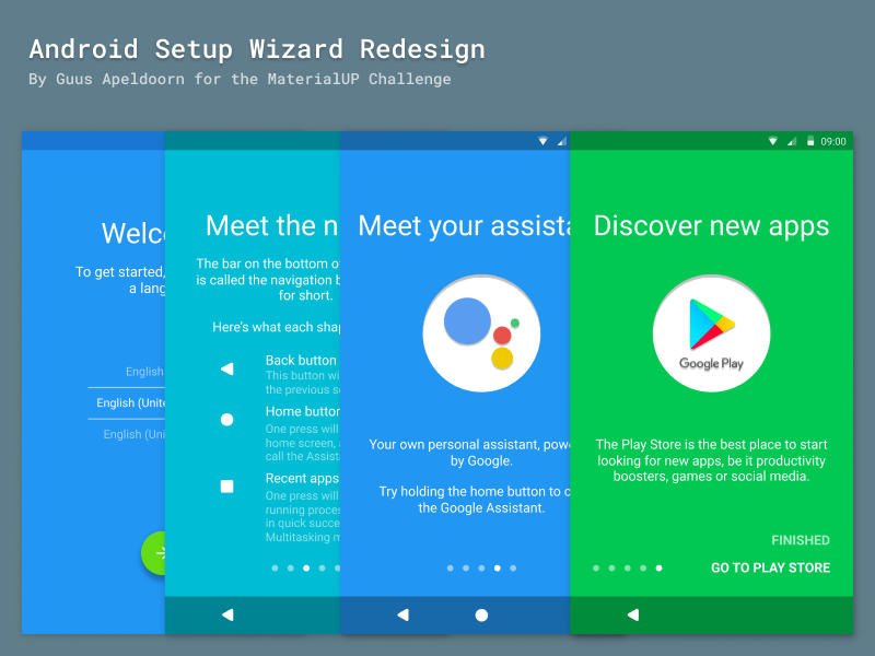 what is android setup wizard