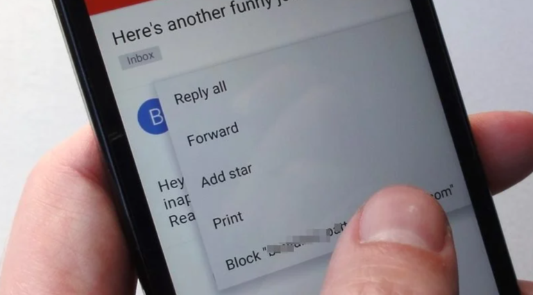 how to block emails on android phone